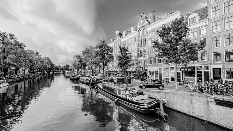 View of an Amsterdam street