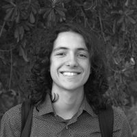 Enrico Borba looking straight into the camera